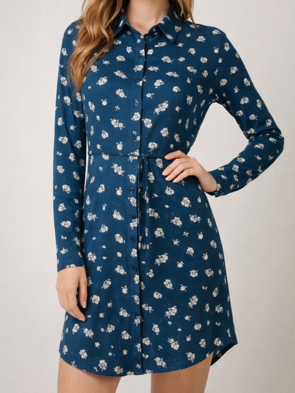 NWOT Forever 21 Floral Tie-Waist Button-Down Dress | Medium